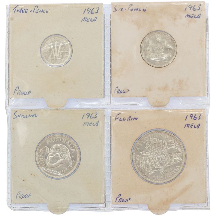 Melbourne Silver Proof Set, 1963, FDC
