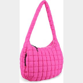 QUILTED PUFFER TOTE BAG PURSE PUFFY CROSSBODY SHOULDER BAG,LIGHTWEIGHT NYLON HOBO BAG PUFFER CARRYALL BAG FOR WOMEN GIRL