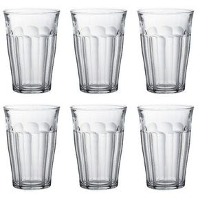 Duralex Picardie Clear Tempered Glass Hiball 360ml Set Of 6 Transparent Made In Franc|