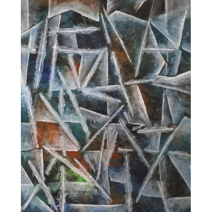 Neil Meitzler ''Light Patterns'' Casein