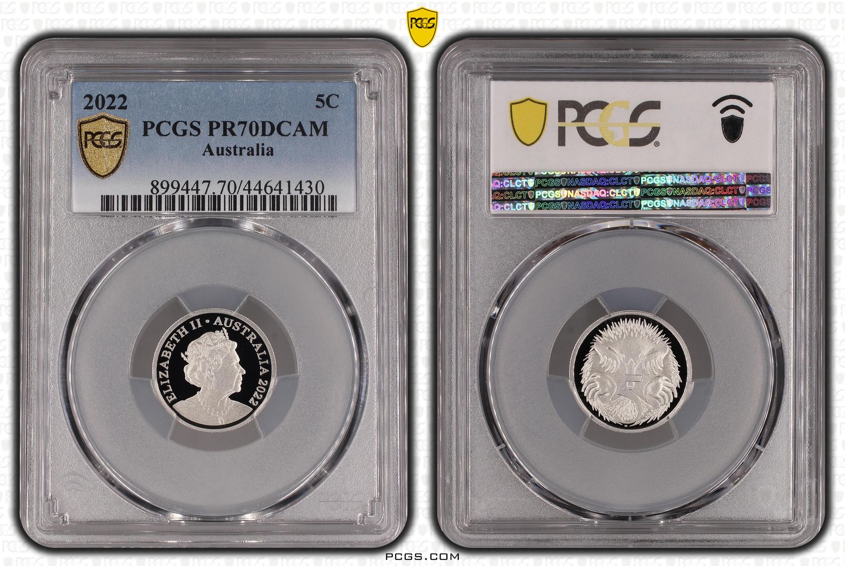2022 Australia Five Cent, 5c PCGS - PR70DCAM POP 91/0 -430