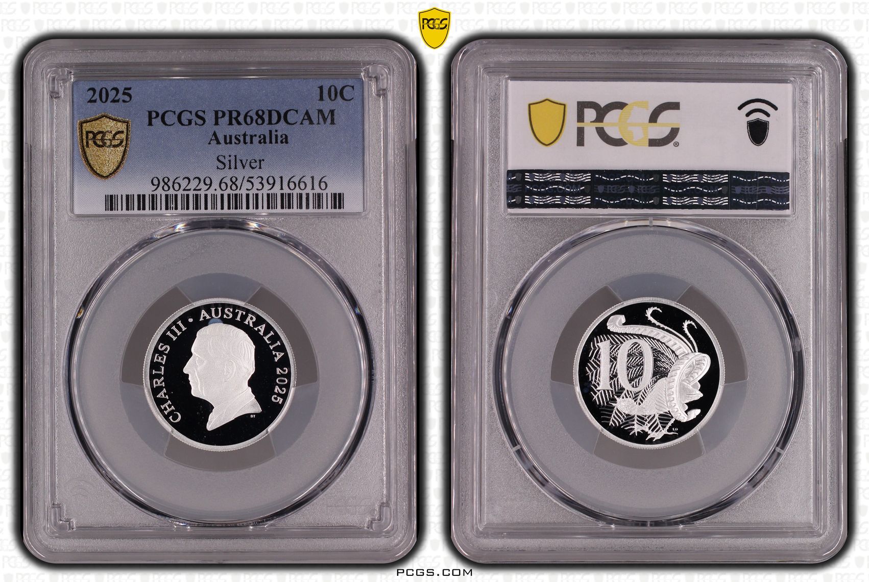 Silver, Ten Cent, 2025, PR68DCAM