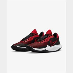 Nike Precision 6 Basketball Shoes Black/University Red/Gym Red Black/University Red/Gym Red Unisex UK 10|