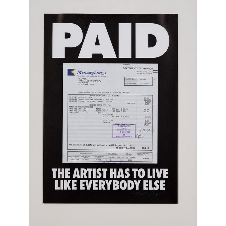 Billy Apple, 'The Artist Has To Live Like Everybody Else'