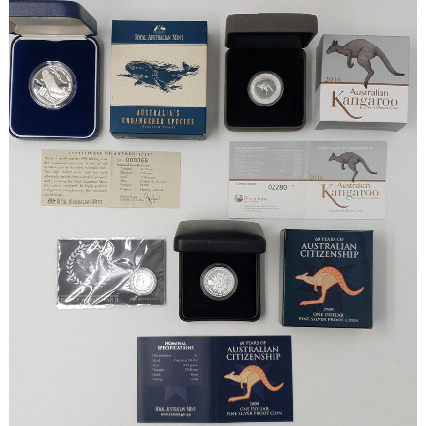 Aus. Silver Coins (x4)