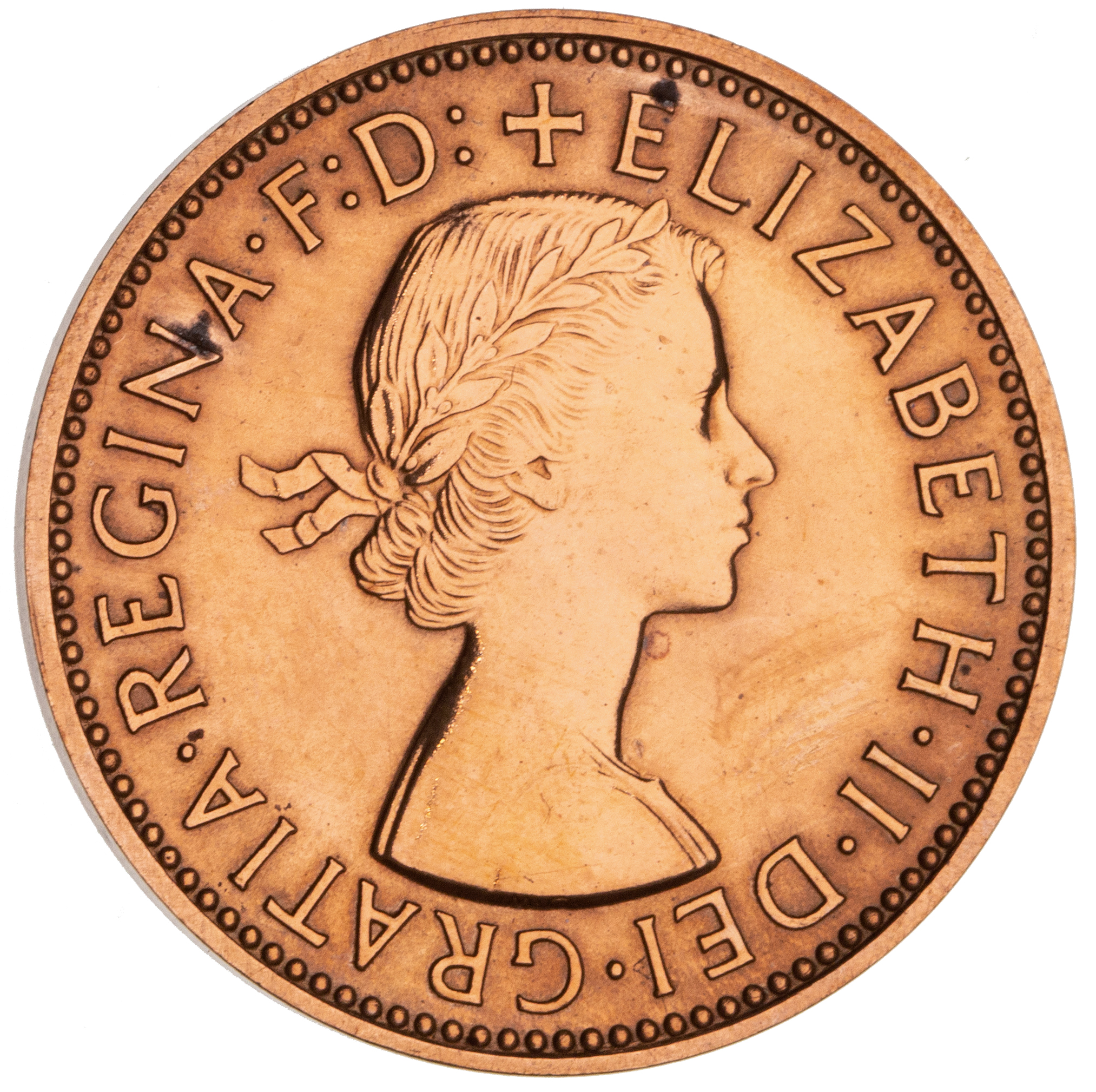 Elizabeth II, Halfpenny, 1960-Y., aFDC