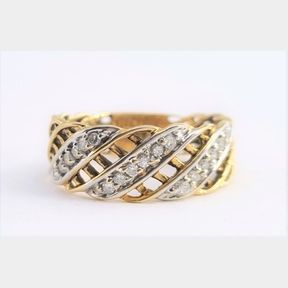 0.200CTS DIAMONDS COLOUR I/J CLARITY VS/SI IN YELLOW GOLD RING - 51543/149