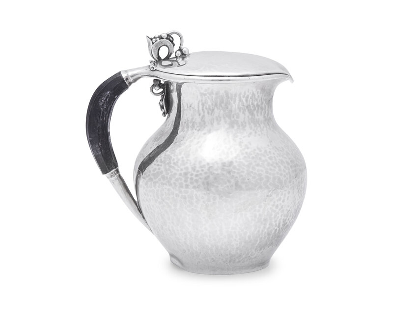 A Georg Jensen Silver Syrup Jug
