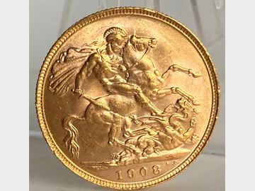 1908 EDWARD VII PERTH MINT GOLD SOVEREIGN