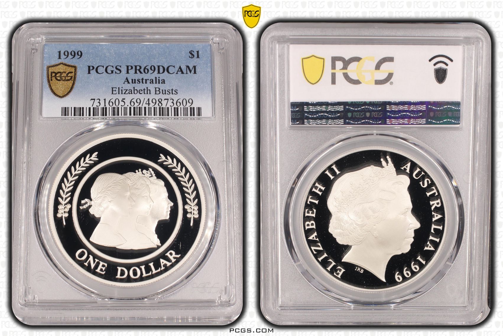 Elizabeth Busts, One Dollar, 1999, PCGS PR69DCAM