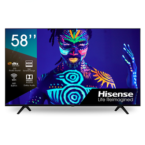 Hisense 58'' Smart Android UHD TV with Dolby Vision HDR defective + no stand TV LICENCE NEEDED