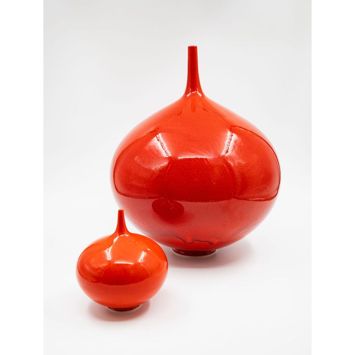 Peter Collis - Two orb vases