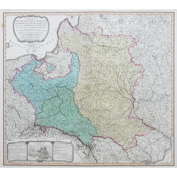 William Faden | A map of the Kingdom of Poland and Grand Dutchy of Lithuania..