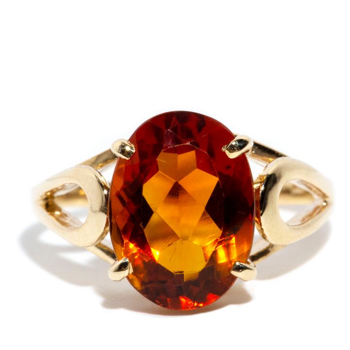 14ct Gold Citrine Ring,