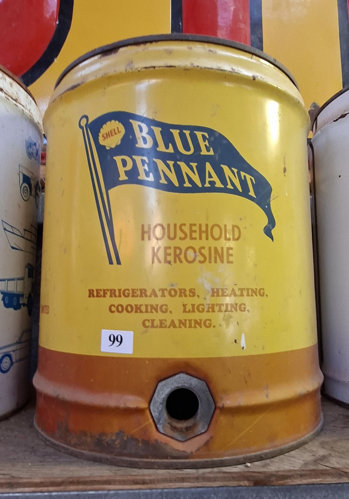 Blue Pennant Kerosine Drum