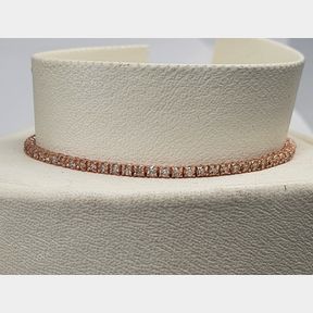 9CT ROSE GOLD TENNIS BRACELET WITH 1.70CT DIAMONDS COLOUR IJ CLARITY VS/SI - 51624/93