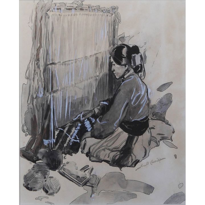 Gerald Ira Diamond Cassidy (1879 - 1934), Navajo Weaver