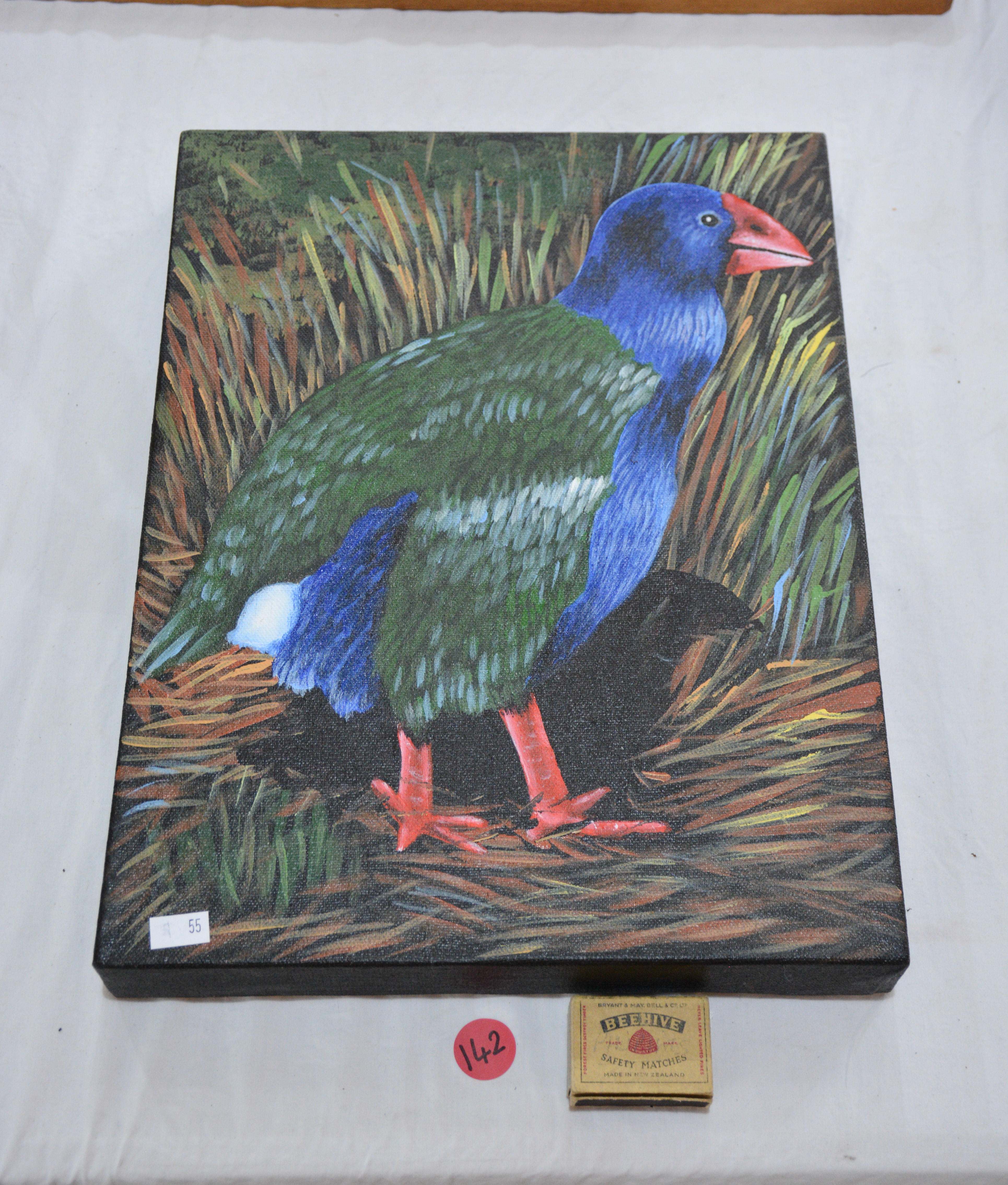 Original Oil Takahe Bird Art on Canvas — NZ auction result