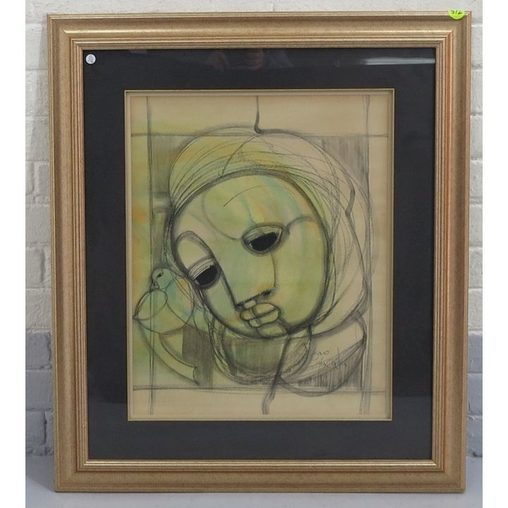 BEN MACALA - MIXED MEDIA ON PAPER