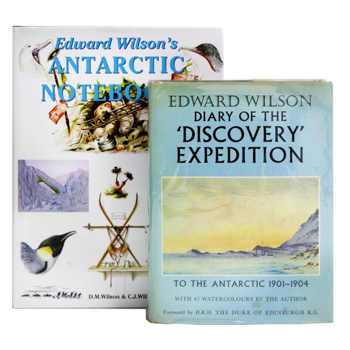 WILSON, D.M. & C.H. [signed] [2 titles], Edward Wilson's Antarctic Notebooks.