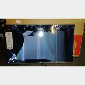 TCL 55" 4K Android Google TV 55P725- SCREEN CRACKED, NO LEGS & NO SCREWS-51484/136