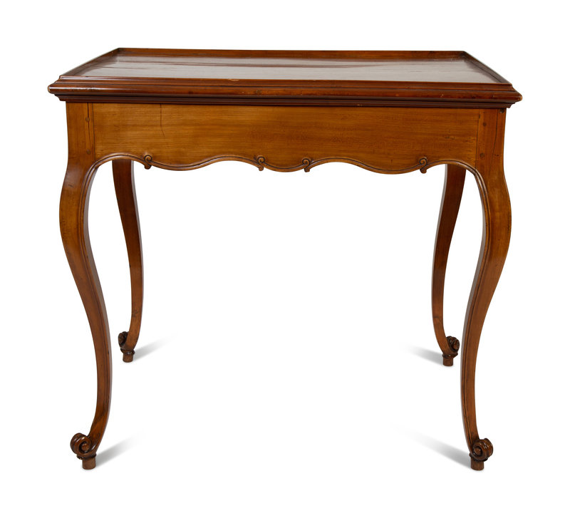 A French Provincial Games Table
Height 30 x width 32 1/2 x depth 24 inches.