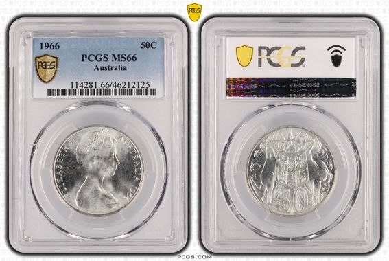 Fifty Cent, 1966, PCGS MS66