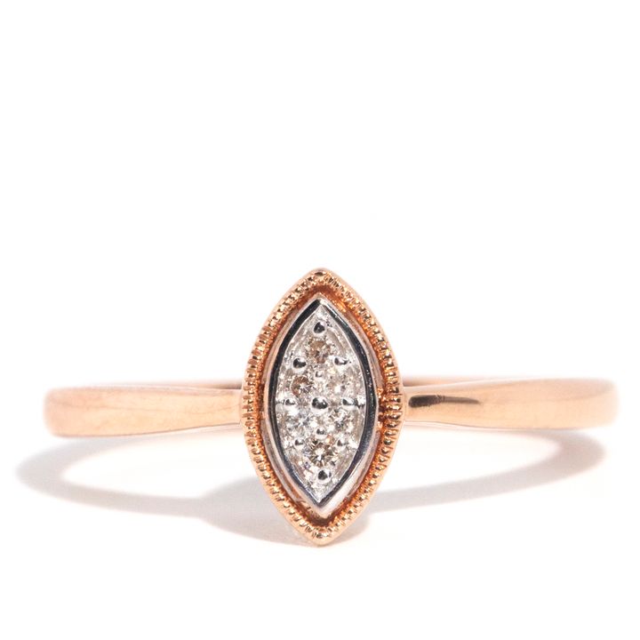 9 Carat Gold Diamond Cluster Ring