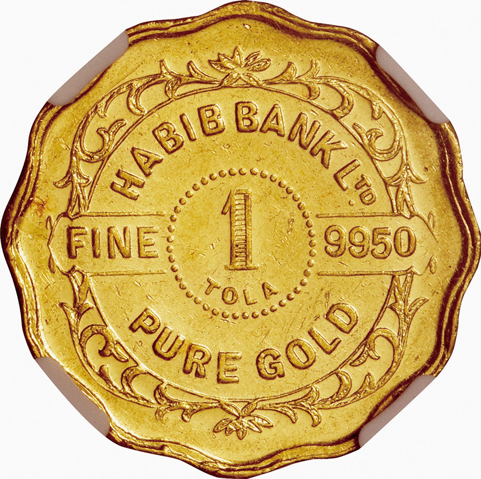 英領インド(British-India), No Date, 金(Au), 1ﾄｰﾗ Tola, NGC