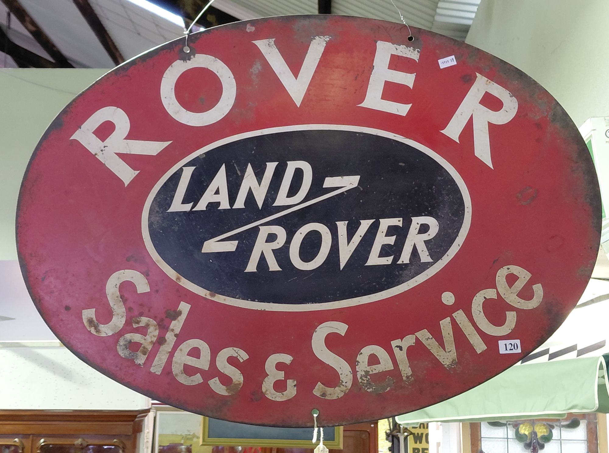 120 · ORIGINAL LAND ROVER DEALERS SIGN