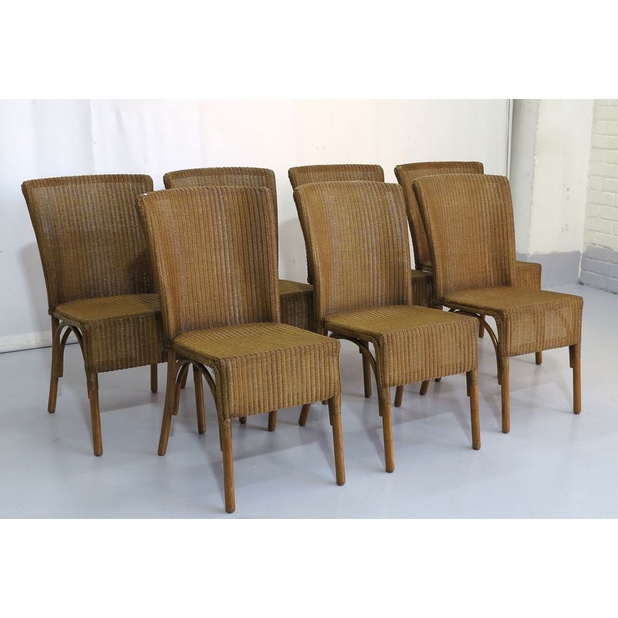 SET OF 7 AFRICAN LOOM DINING CHAIRS