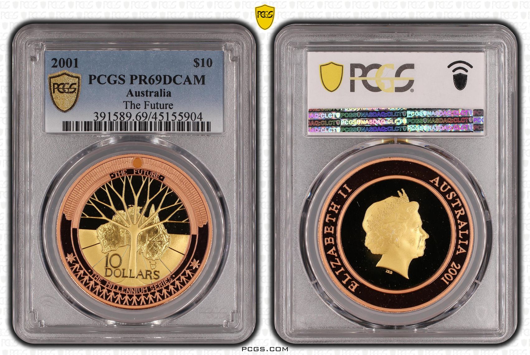 The Future , Ten Dollar, 2001, PCGS PR69DCAM
