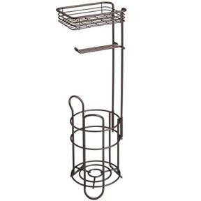 Toilet Paper Holder Bathroom Phone Shelf Bronze Stand |