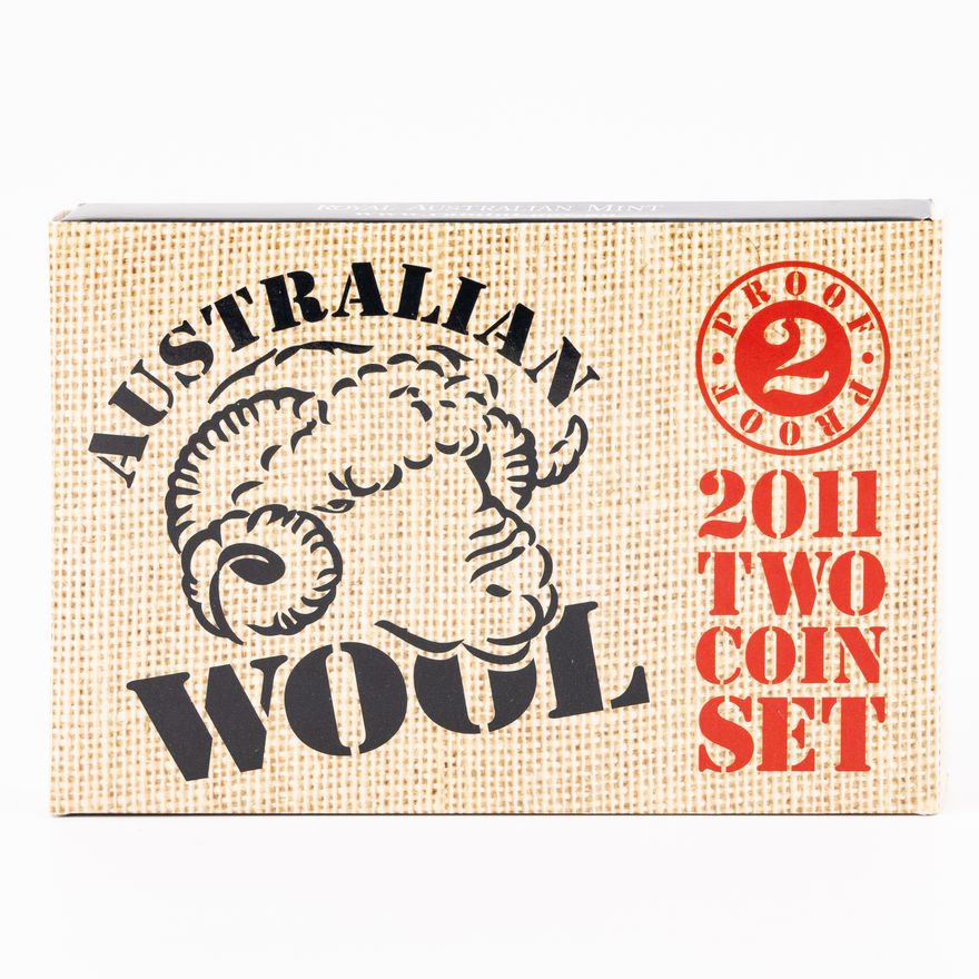 Elizabeth II, RAM - Australian Wool, Twenty Cents - One Dollar, 2011,  UNC