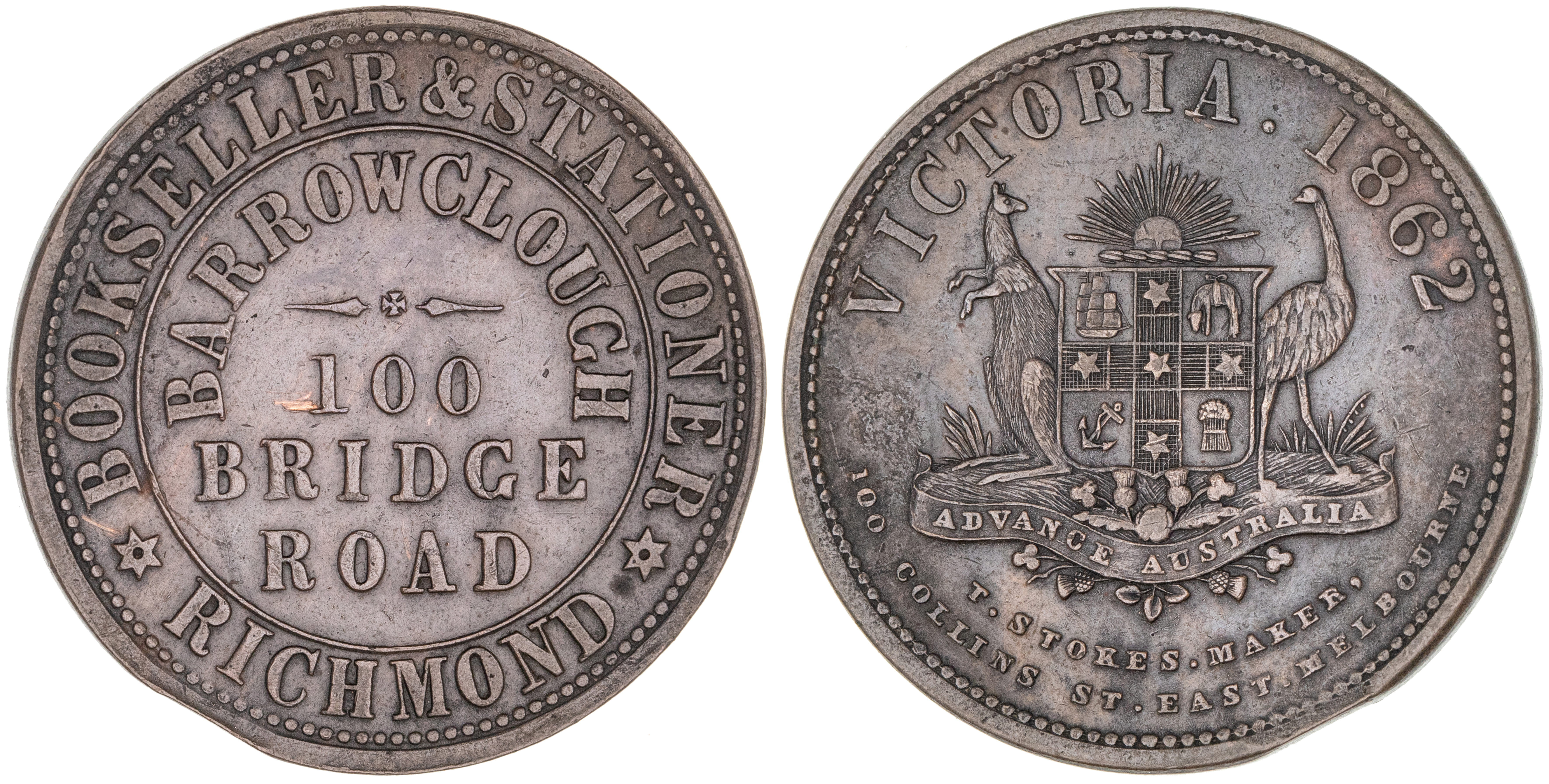 Richmond, Victoria, Barrowclough, Penny, 1862, EF