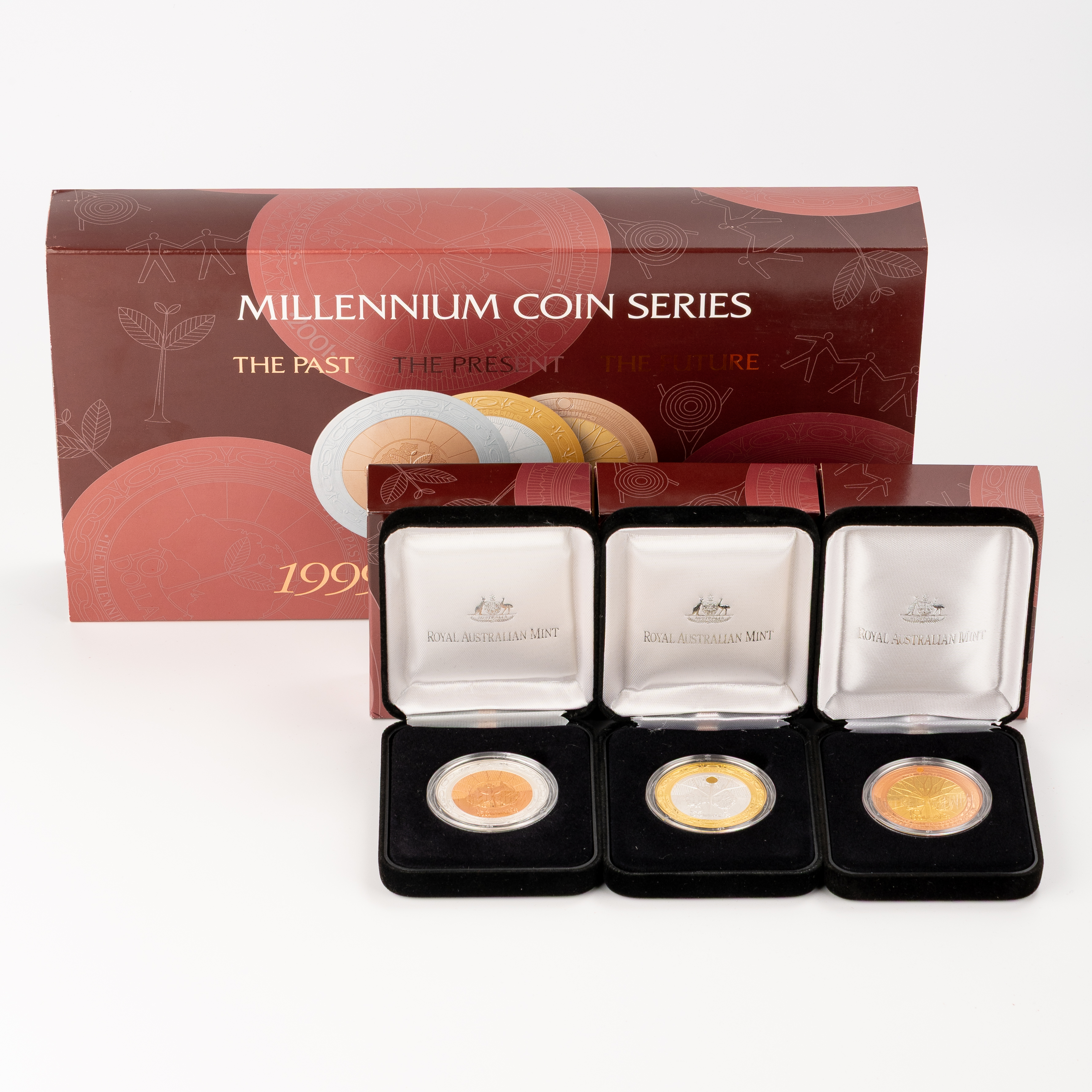 19 · Past, Present, Future Millennium Coin Series, Ten Dollars, 1999 - 2001