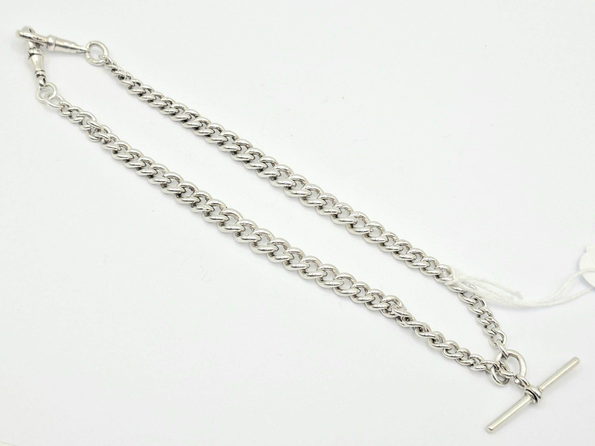 ENGLISH STERLING SILVER FOB CHAIN