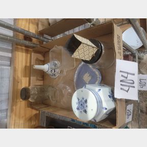 Vintage nut grinder, canning funnel and other kitchen items