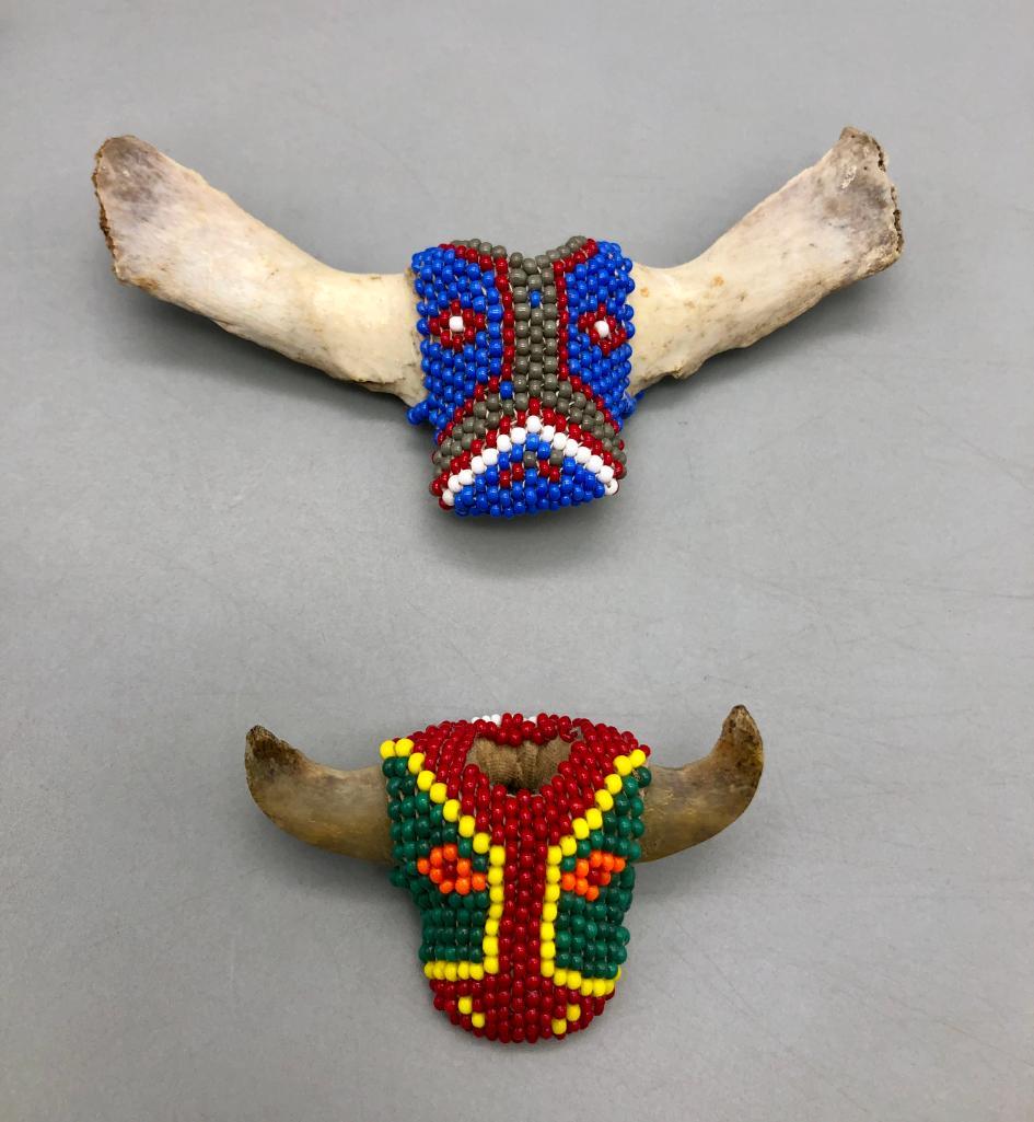 Four Older Beaded Zuni Scarf Slides | Western Trading Post LLC