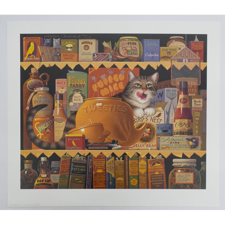 Charles Wysocki ''Ethel The Gourmet'' S/N Lithograph.