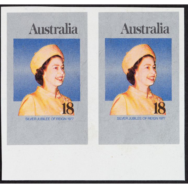 Block, Silver Jubilee, Eighteen Cents, 1977, Fine