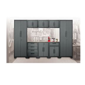 BLACK 9 PCS GARAGE WORK BENCH TOOL BOX SET 1189GS