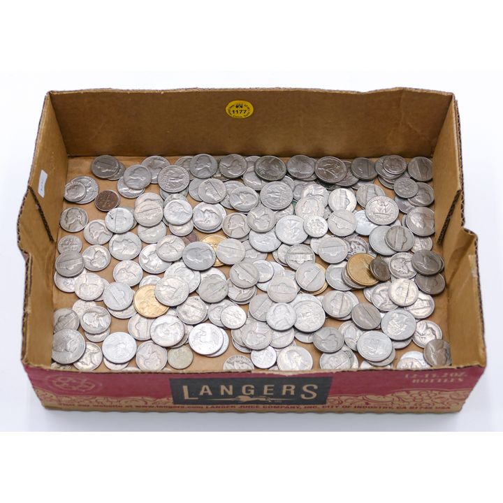 Box US Jefferson Nickels etc. - 2.3 Pounds TW