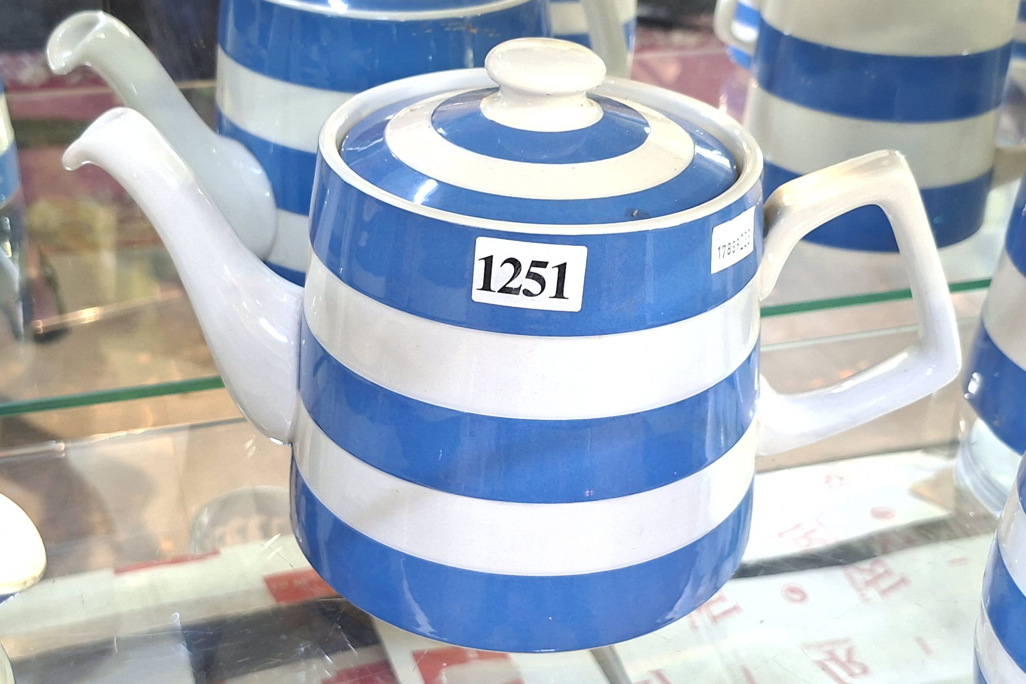 1251 · TG GREEN CORNISH WARE TEAPOT