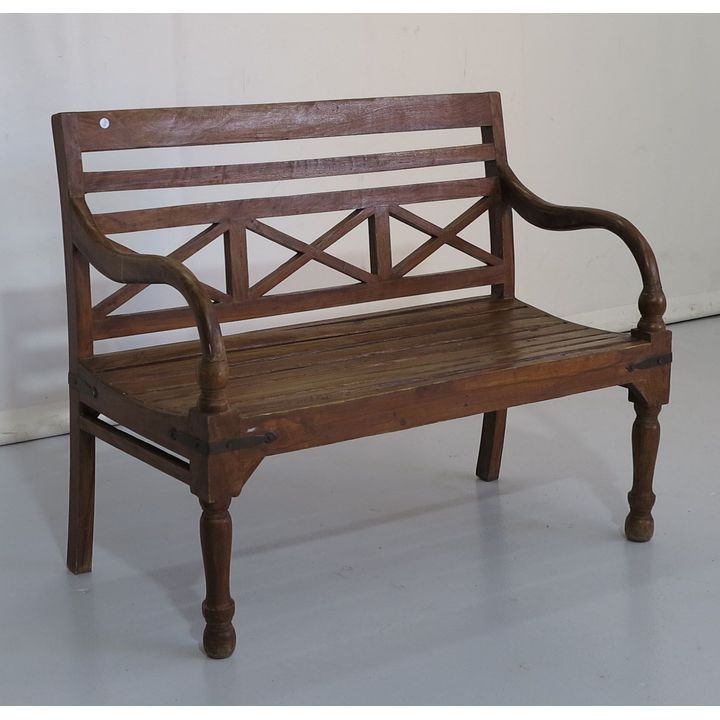 SMALL SLATTED BENCH