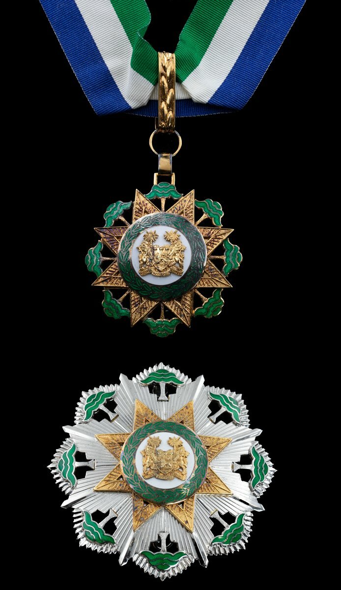 Sierra Leone, Republic, Order of the Republic, Grand Commander's set of ...