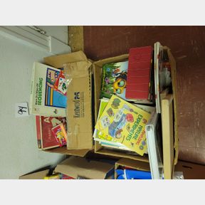 2 Boxes of educational games, books and activities