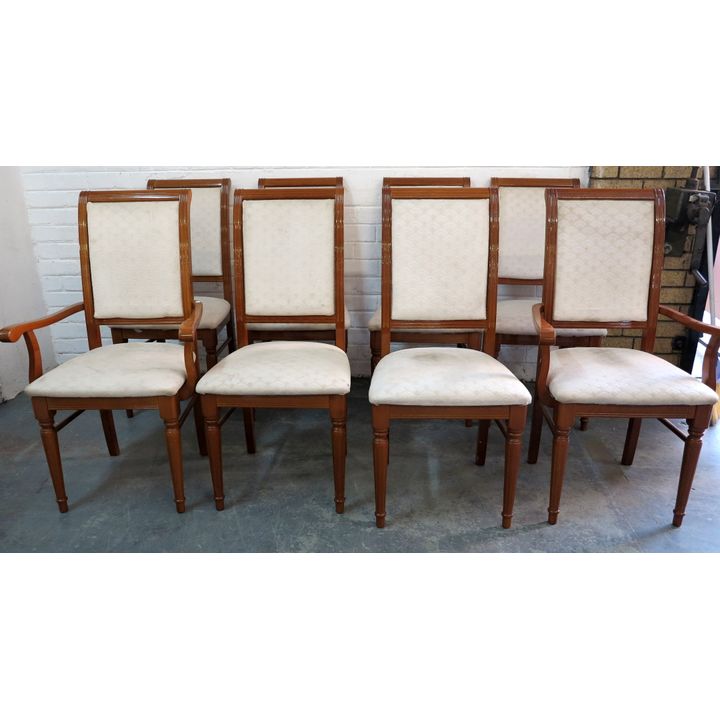 SET OF 8 DINING CHAIRS,