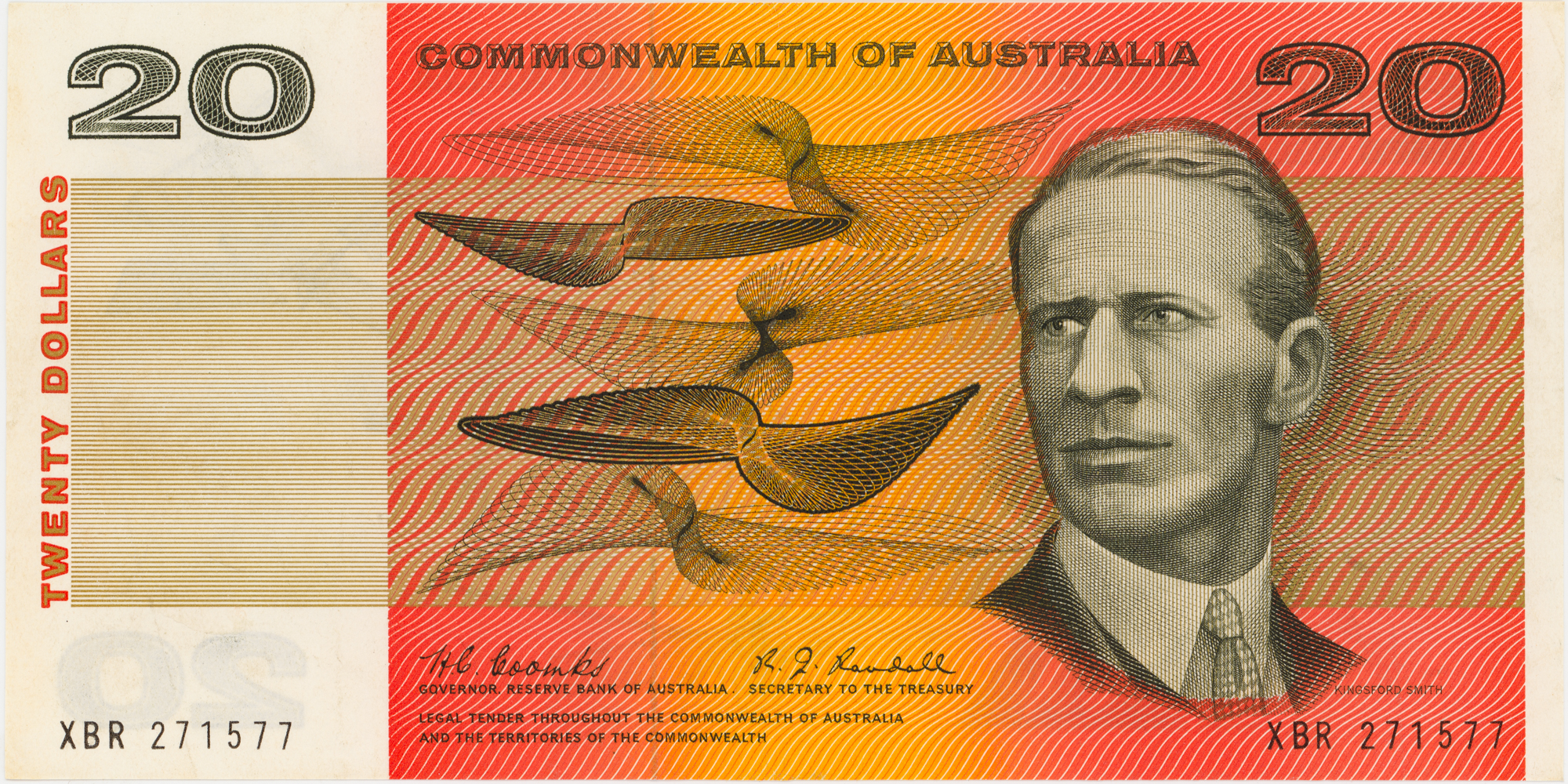 Coombs/Randall, Twenty Dollars, 1967, VF
