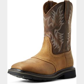 ARIAT MENS SIERRA WIDE SQUARE TOE STEEL TOE WORK BOOT. SIZE 13